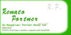 renato portner business card